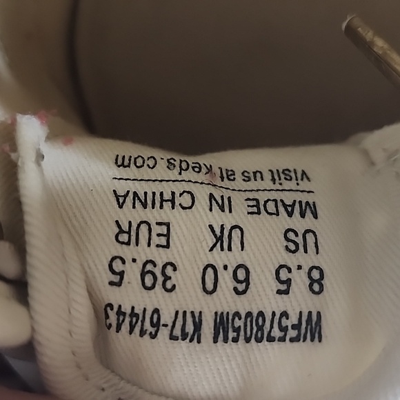 KATE SPADE X KEDS GLITTER PLATFORM SNEAKER SZ 8.5 - Picture 7 of 8